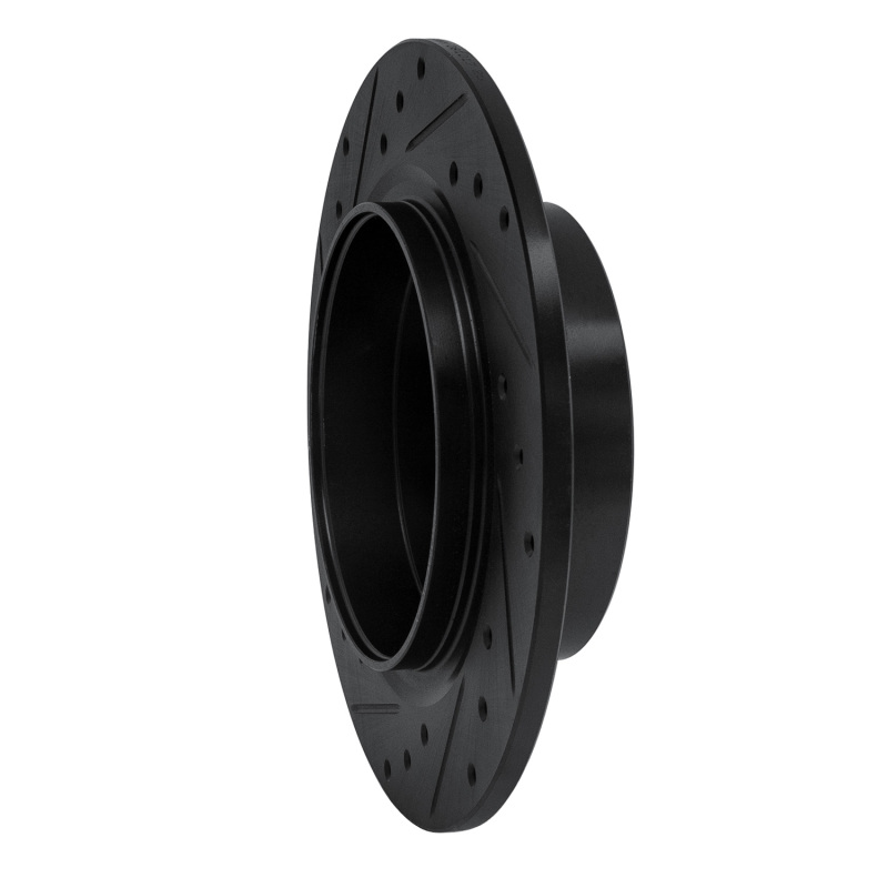 Saab 9-5 Brake Rotor (1) - Rear Right - R1 Concepts - Drilled & Slotted - Black - `99-`10